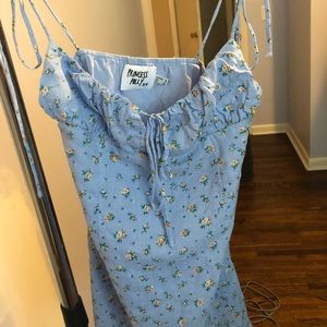 Princess Polly Light Blue Floral Dress